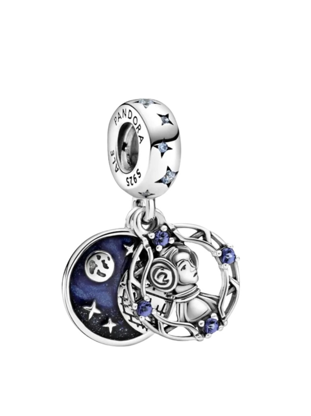 New Pandora Princess Leia Double Dangle Charm